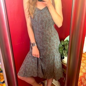 Patagonia Turquoise and Brown Dress, Size 8